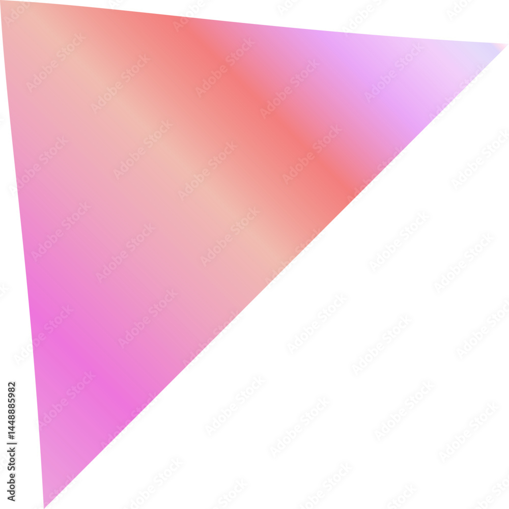 Obraz premium Vibrant Spiked Gradient Elements in Pink, Bubblegum and Peachy Orange Hues – Abstract Modern Shapes for Bold Creative Design