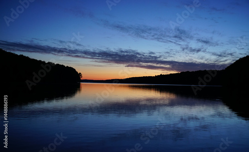 Sunset in Lake Arthur Moraine State Park PA 