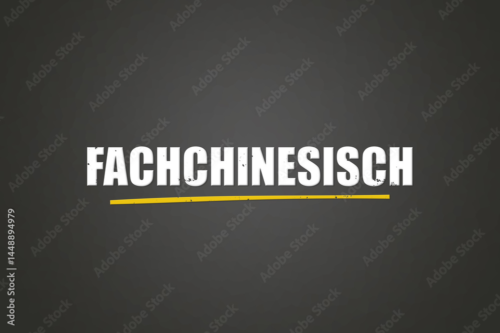 Obraz premium Fachchinesisch (Technical jargon) - A blackboard with white text.