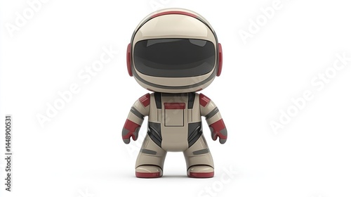 Wallpaper Mural Futuristic Astronaut Figure in Space Suit with Helmet Ideal for SciFi and Technology Themes Torontodigital.ca