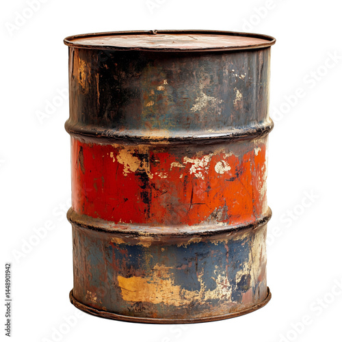 old rusty barrel