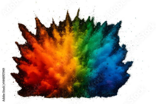 Colorful Powder Explosion - Creative Color Burst Concept