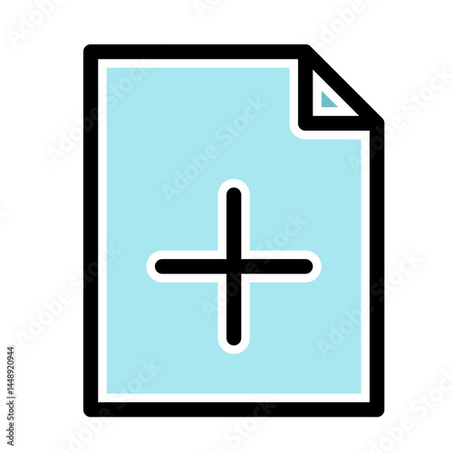 Flat icon design - add file