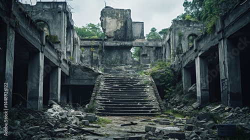Warzone Destroyed City after War