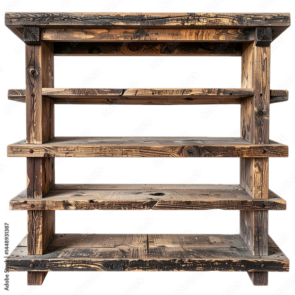 rustic old wooden book shelf isolated on white or transparent png rustic old wooden book shelf isolated on white or transparent png
