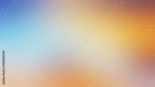 Abstract background featuring a soft blend of blue orange and white with a grainy texture effect gradient, abstract, glassy, blur, colorful, frosted, background, holographic