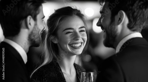 Colleagues laughing during a break