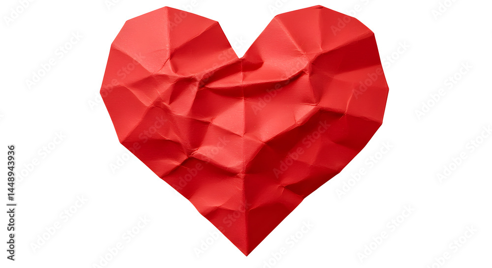 Crumpled Red Heart White or Transparent PNG Download Crumpled Red Heart White or Transparent PNG Download