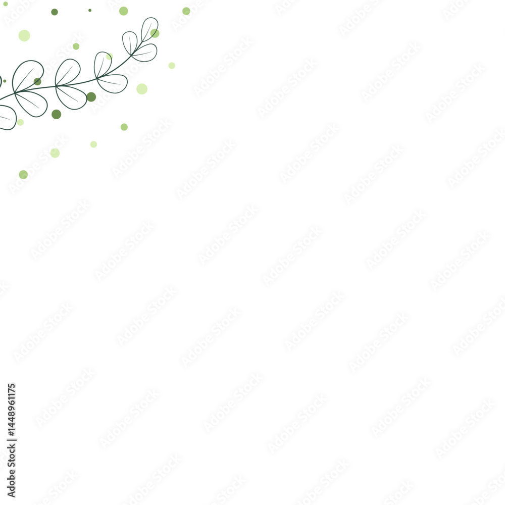 Minimalist Leaves Dotted Minimalist Leaves Dotted