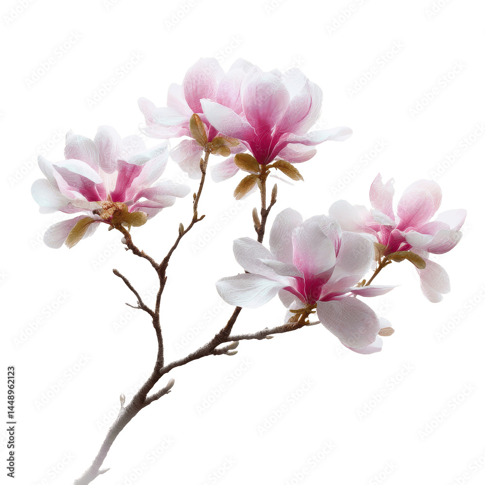 Obraz premium Elegant Magnolia Blossom Branch - Spring Flowers