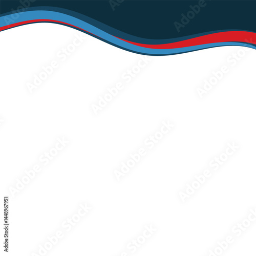 Header Modern Wavy Vector