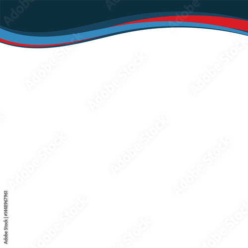 Header Modern Wavy Vector