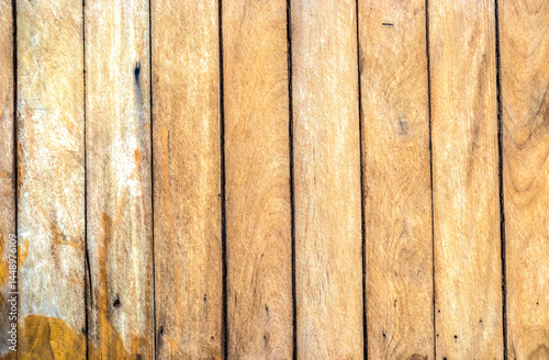 Old wooden fence pattern colored of beige. Wood background. Wood texture closeup. Vintage wooden background in Brazil