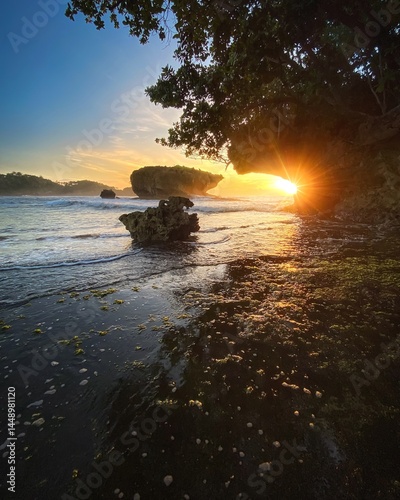 sunrise on the sea