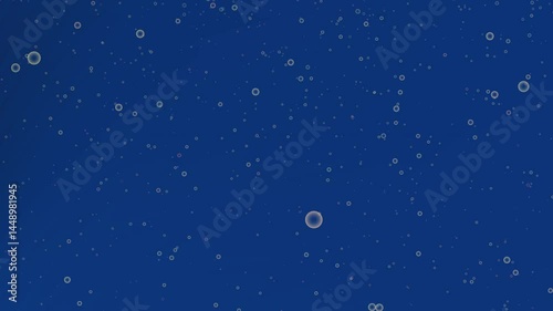 Serene deep blue underwater scene with floating particles creating tranquil oceanic atmosphere, ideal for marine documentaries, meditation backgrounds and environmental campaigns.