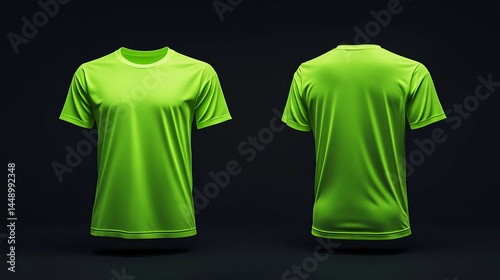 Wallpaper Mural Bright Lime Green TShirt Mockup Front and Back View Premium Quality Realistic Apparel Template Design for Branding and Promotion Ready to Use Professional Clothing        Torontodigital.ca