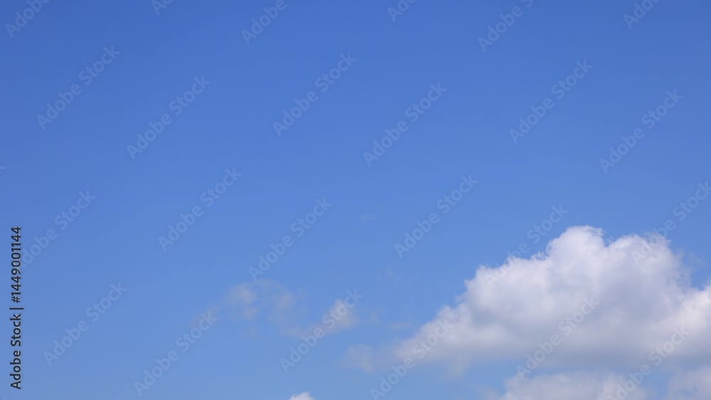blue sky with clouds timelapse