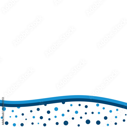 Dotted Footer Shape Minimalist