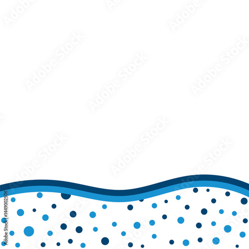 Dotted Footer Shape Minimalist