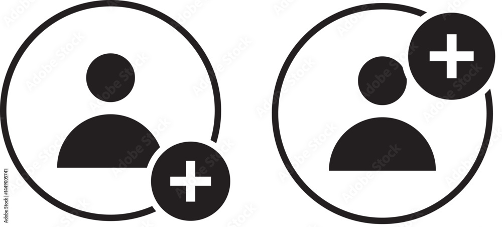 Set of profile icons set, User icon for web use, user person icon, icon set, icons in a simple linear and solid style. Set of profile icons set, User icon for web use, user person icon, icon set, icons in a simple linear and solid style.