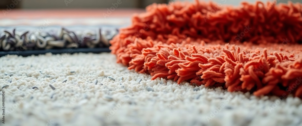 Fototapeta premium close up of a rug on the floor