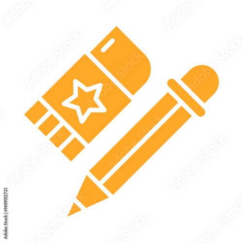Pencil and eraser Icon