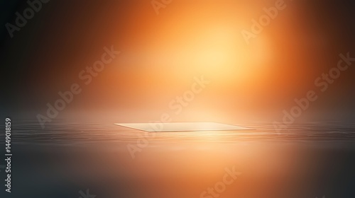 Wallpaper Mural Abstract Sunset Background, Empty stage with sunset backdrop. Product display mockup. Torontodigital.ca