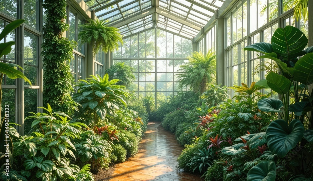 tropical garden with palm trees tropical garden with palm trees