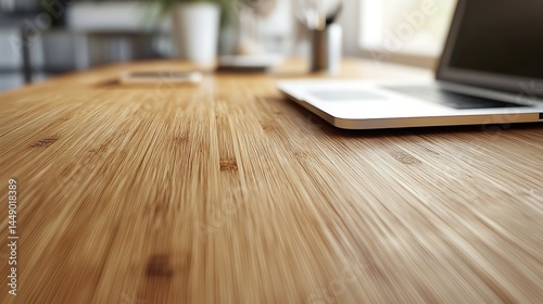 Clean wooden countertop with no distractions offering plenty of space for digital designs