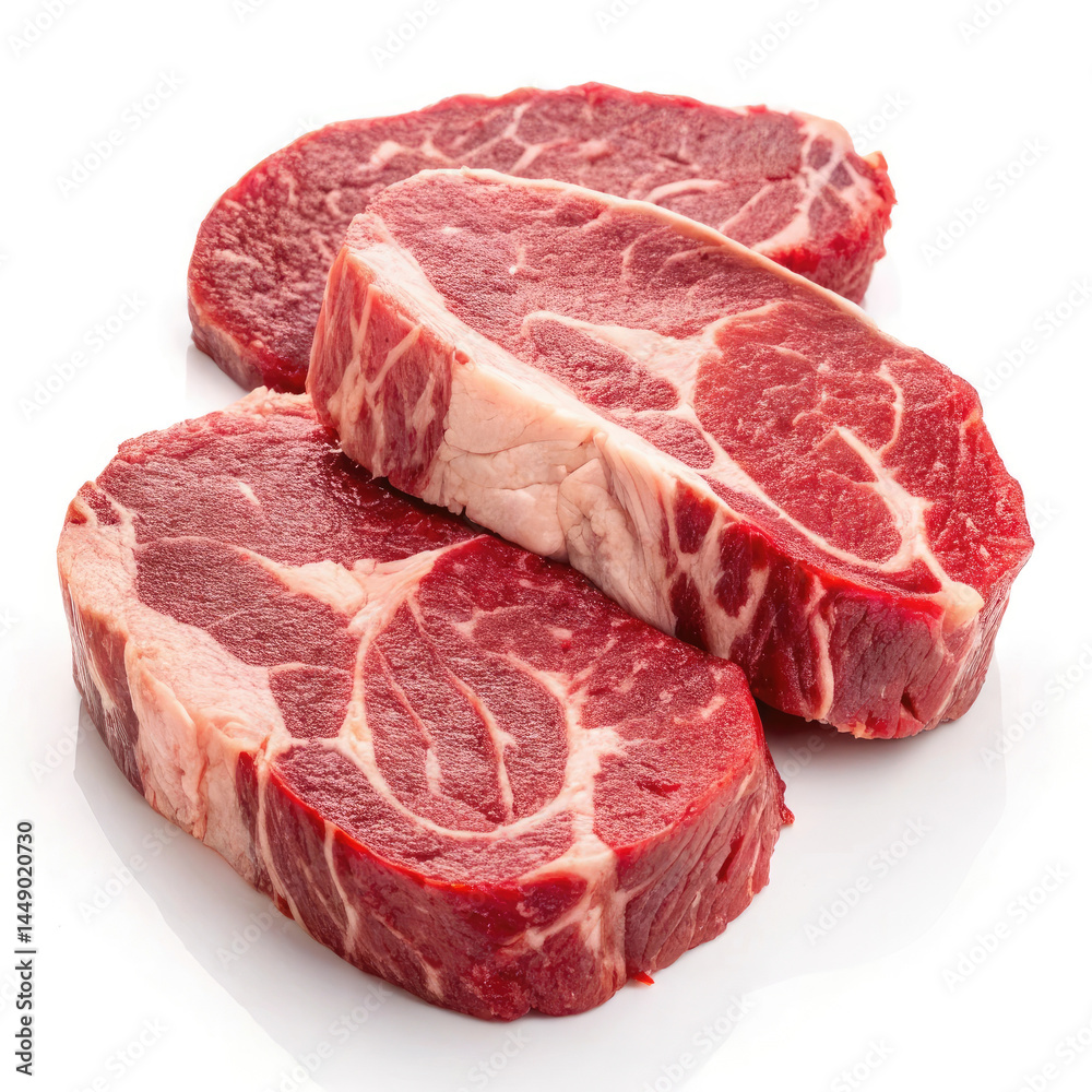 raw meat isolated on white background raw meat isolated on white background