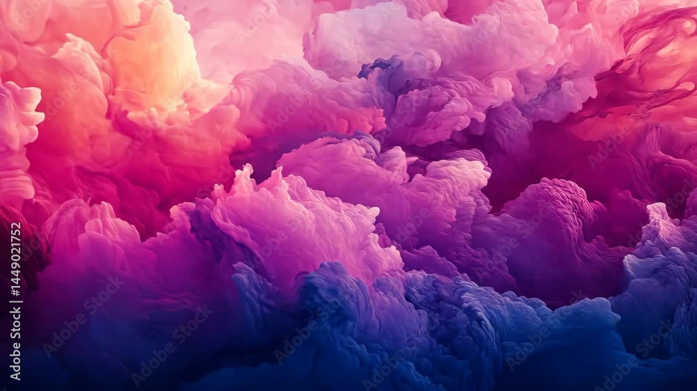 Abstract swirling clouds of vibrant pink, purple, and blue hues. Textured and dynamic, evoking emotion and energy Abstract swirling clouds of vibrant pink, purple, and blue hues. Textured and dynamic, evoking emotion and energy