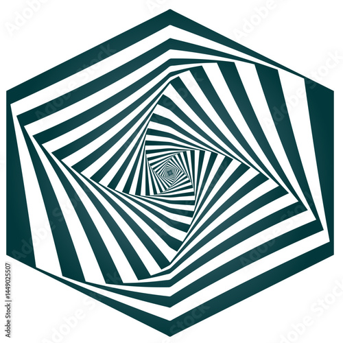 Dark optical art with abstract stripes 