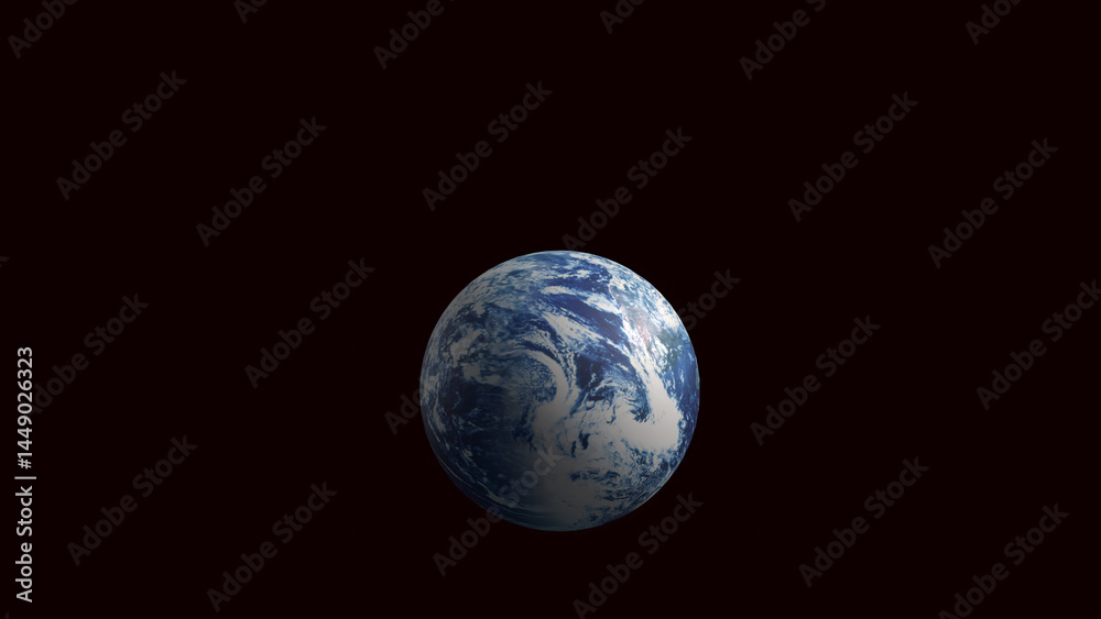 The World on Black Background for education or sci concept 3d Rendering. The World on Black Background for education or sci concept 3d Rendering.