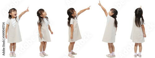Bild auf Leinwand 指をさす女の子