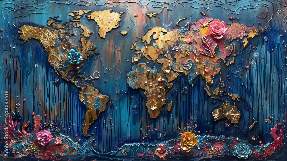 Fototapeta premium Exploring global cartography a comprehensive overview of world mapping techniques and trends