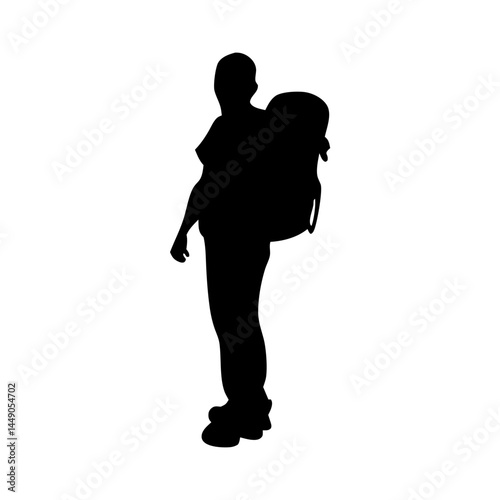 People doing Camping %26 Hiking pose silhouette