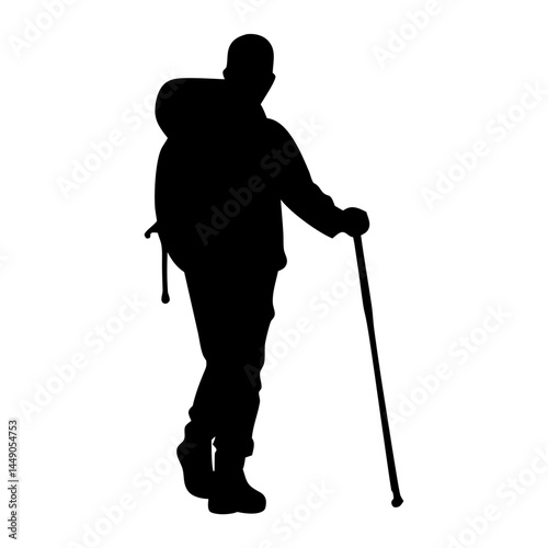 People doing Camping %26 Hiking pose silhouette