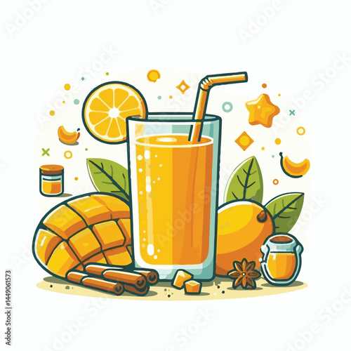 fizz, drink, beverage, fresh, mango, cocktail, orange, liquid, cold, glass, soda, juice, ice, fruit, sweet, alcohol, refreshment, food, healthy, bar, lemonade, refreshing, mint, summer, freshness, car