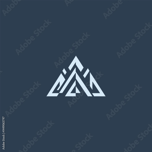 Ice peak logo with sharp geometric mountain shape.