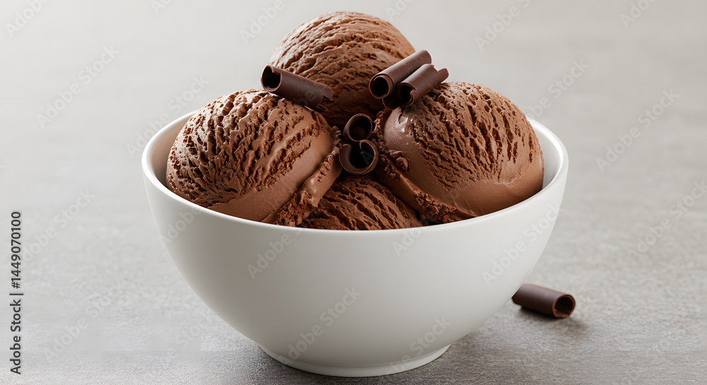Luscious Scoops of Chocolate Ice Cream Luscious Scoops of Chocolate Ice Cream