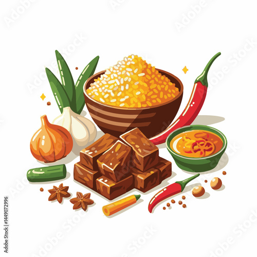 traditional, spicy, indonesia, rendang, cuisine, meat, indonesian food, food, homemade, minangkabau, beef, delicious, lunch, coconut milk, meal, chili, background, west sumatra, restaurant, padang, ta
