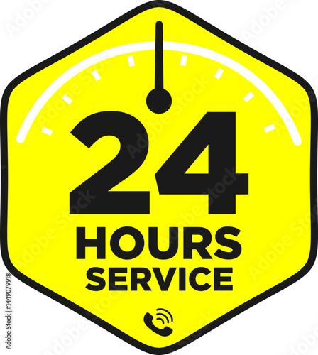 24 Hours Service Icon