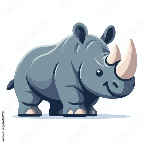 wild, wildlife, animal, rhino, mammal, nature, africa, african, big, safari, rhinoceros, horn, white, endangered, zoo, isolated, large, herbivore, illustration, background, cartoon, cute, portrait, pa