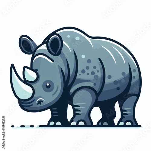 wild, wildlife, animal, rhino, mammal, nature, africa, african, big, safari, rhinoceros, horn, white, endangered, zoo, isolated, large, herbivore, illustration, background, cartoon, cute, portrait, pa