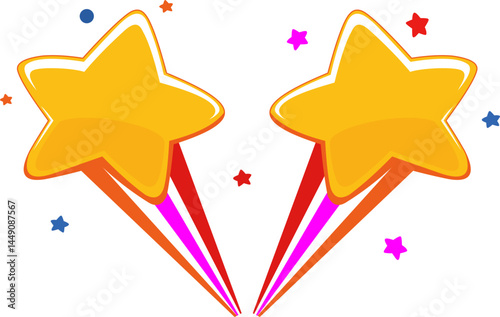Shooting Stars Illustration