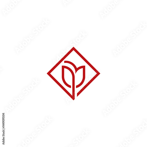 Free Download Diamond Tulip Flower Logo - GFXLoad