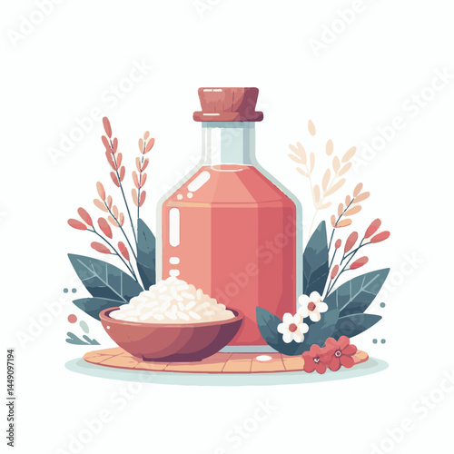 drink, alcohol, rice, food, background, traditional, asia, cup, beverage, tradition, wine, alcoholic, sake, liquor, healthy, cuisine, asian, white, ingredient, korean, table, fresh, makgeolli, korea, 