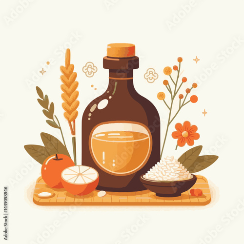 drink, alcohol, rice, food, background, traditional, asia, cup, beverage, tradition, wine, alcoholic, sake, liquor, healthy, cuisine, asian, white, ingredient, korean, table, fresh, makgeolli, korea, 