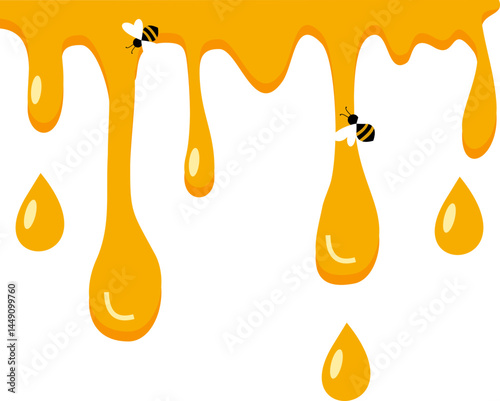 Honey Melting Illustration