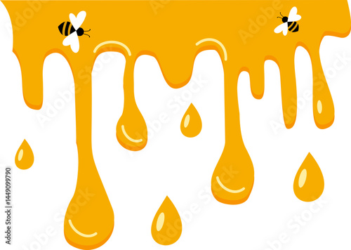 Honey Melting Illustration